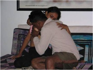 A sexy Tamil aunty is getting naughty with her horny young lover 4