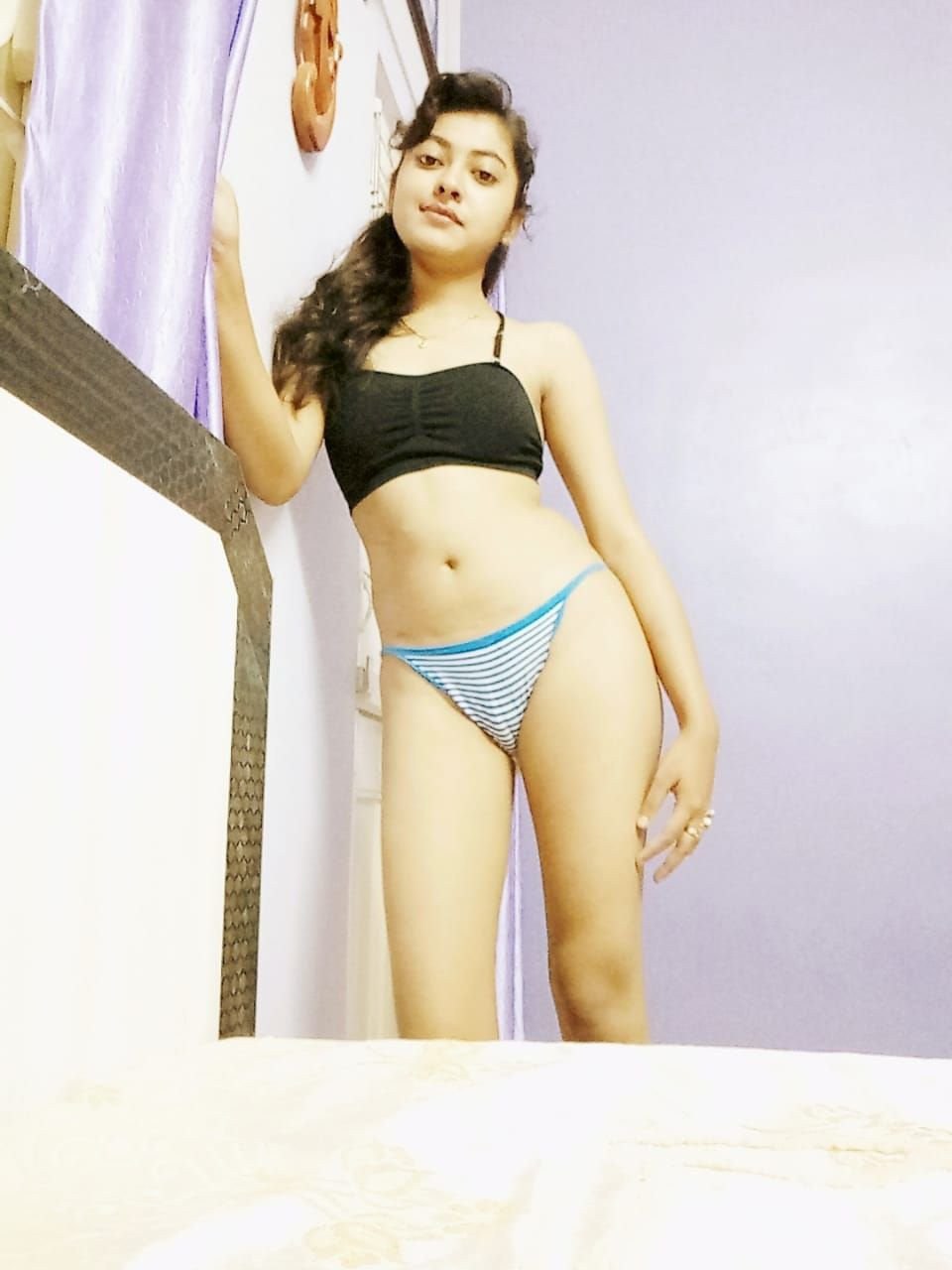 Bengali wife in saree striptease nude show for lover 2