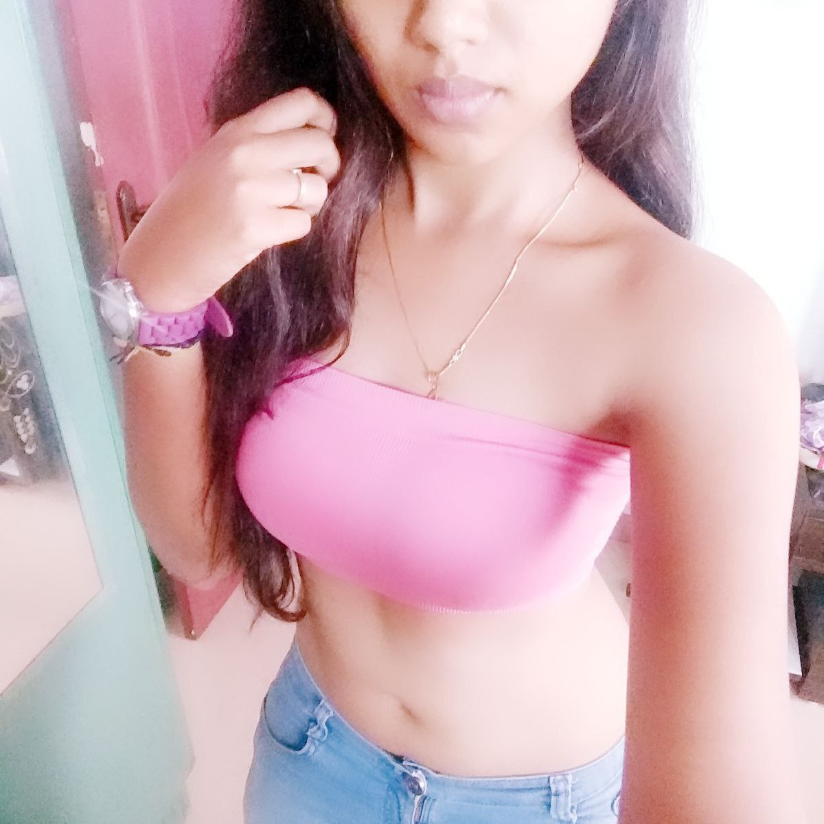 Bengaluru GF naked sexy boobs teasing photos 3