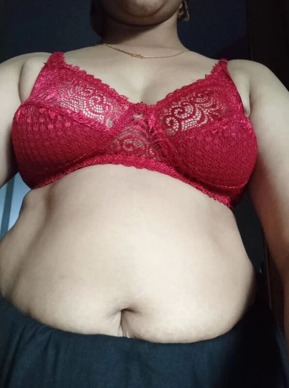 Bhabhi in red lingerie nude big boobs showing 3