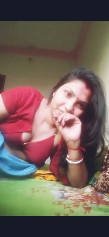 Bhabhi in red lingerie nude big boobs showing 4