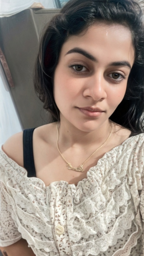 Cute college girl selfie boob showing few pics 2