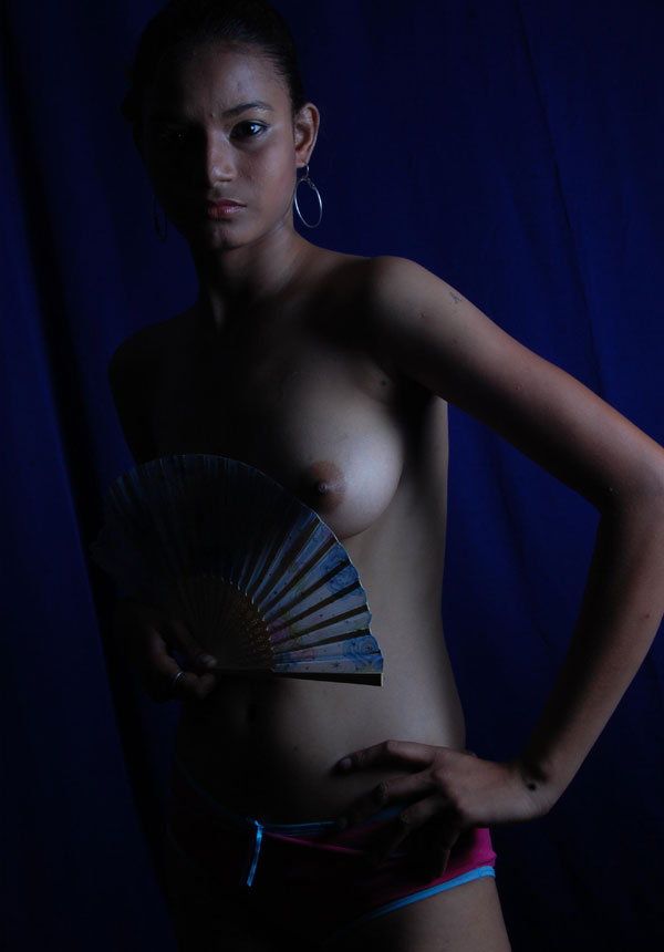 Cute Indian girl nude photos shot inside studio exposed 6