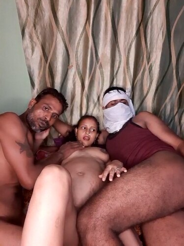 Desi threesome sex with husband and friend photos 8