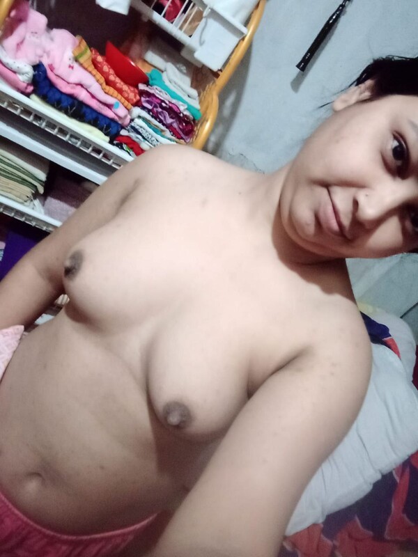 First time boobs show of cute Indian girlfriend 4