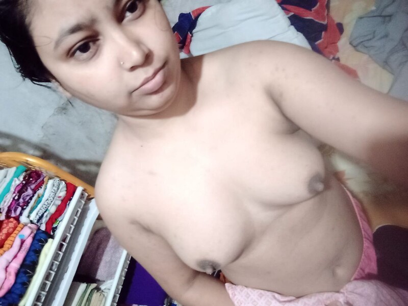 First time boobs show of cute Indian girlfriend 5
