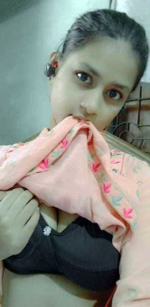 Girlfriend lifting bra and showing juicy boobs 4