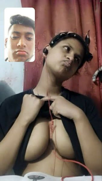 Girlfriend lifting bra and showing juicy boobs 7