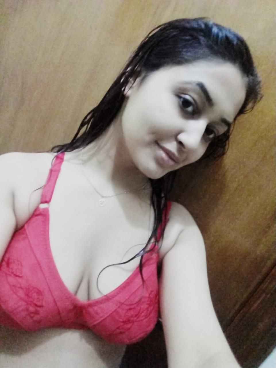 Gorgeous girl in bra shows topless body to boyfriend 2