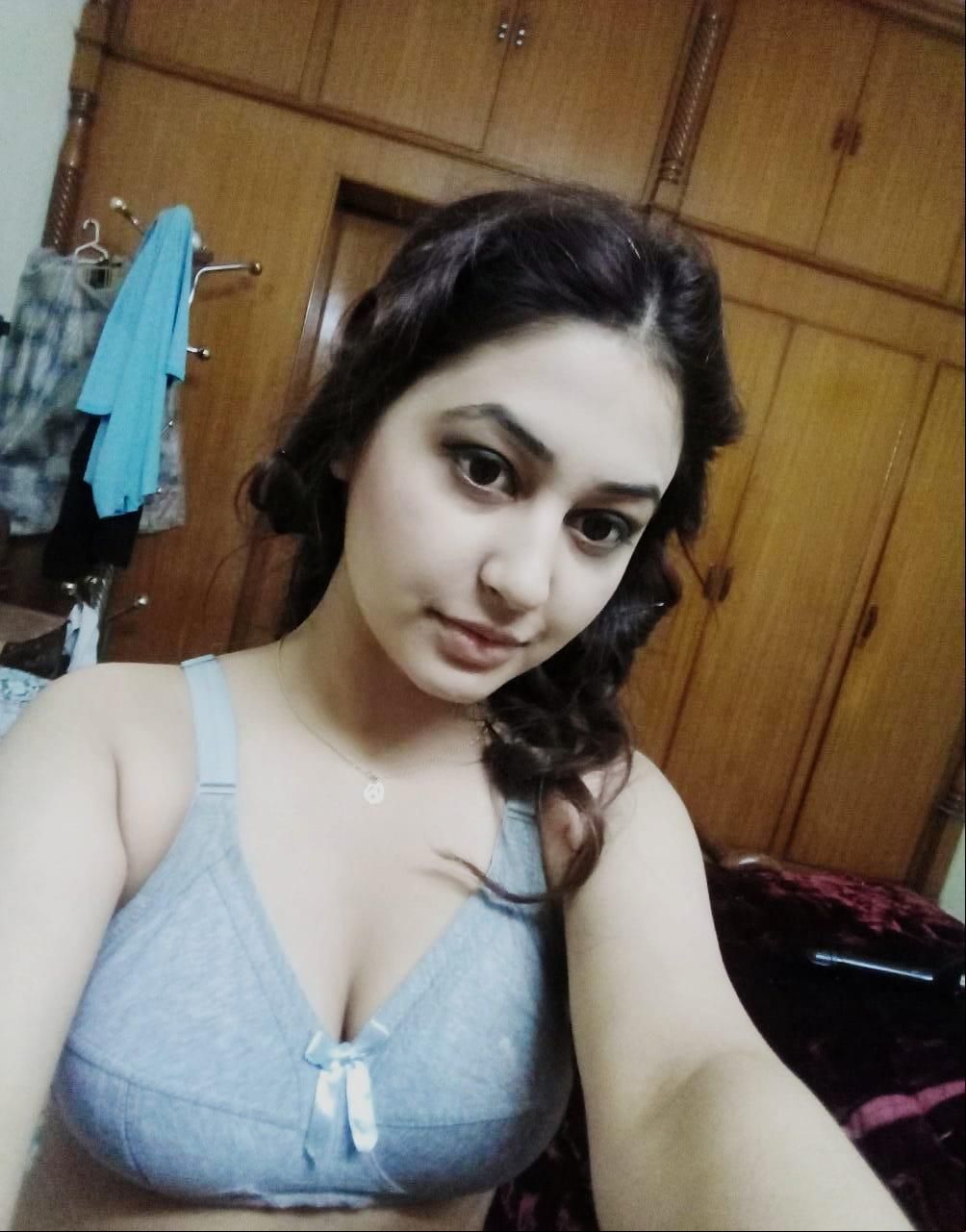Gorgeous girl in bra shows topless body to boyfriend 3
