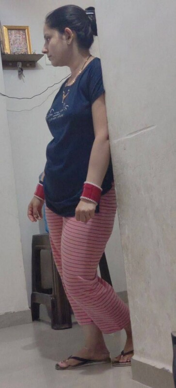 Homely Indian wife naked posing before husband 2