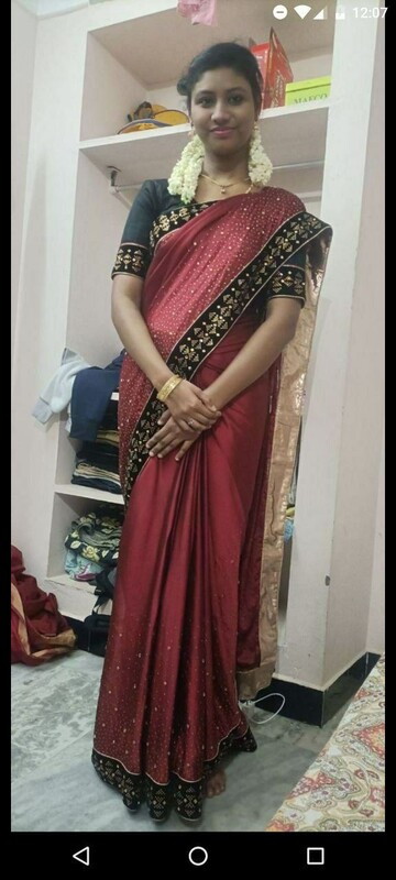 Homely Tamil wife boobs showing romance with husband 1