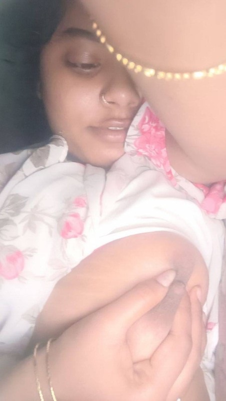 Horny Indian wife lactating boobs and nipple play 1