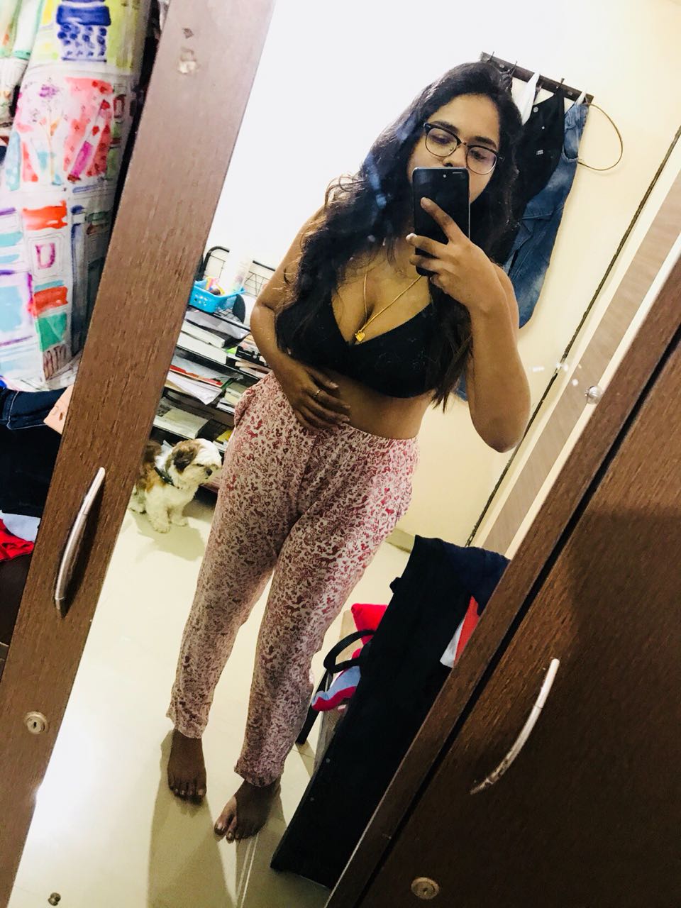 Hot desi booby girl goes naughty takes selfie photos 5