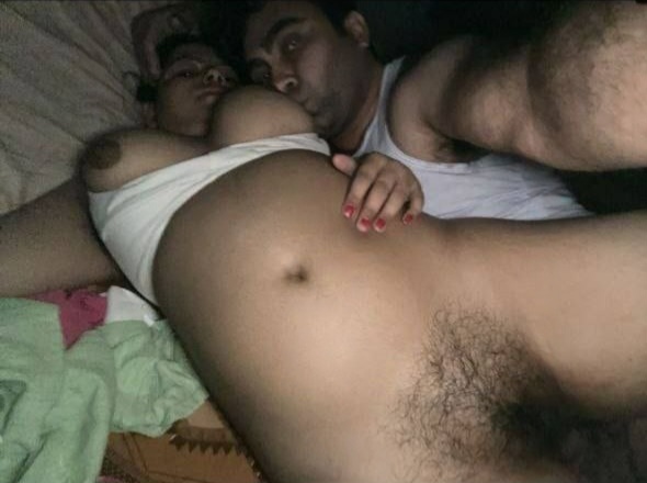 Housewife feeding big boobs to husband at night 5