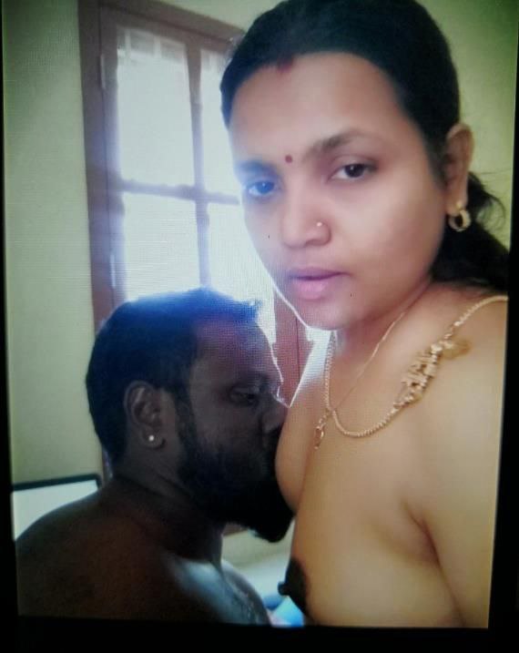 Husband sucking boobs of Tamil housewife 5