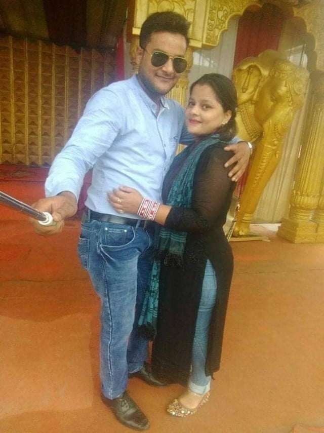 Indian wife kissing and boob press foreplay sex 1