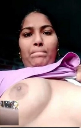 Married village wife boob show to ex-lover viral pics 4