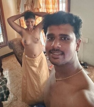 Newly married Tamil couple naked selfies before sex 2