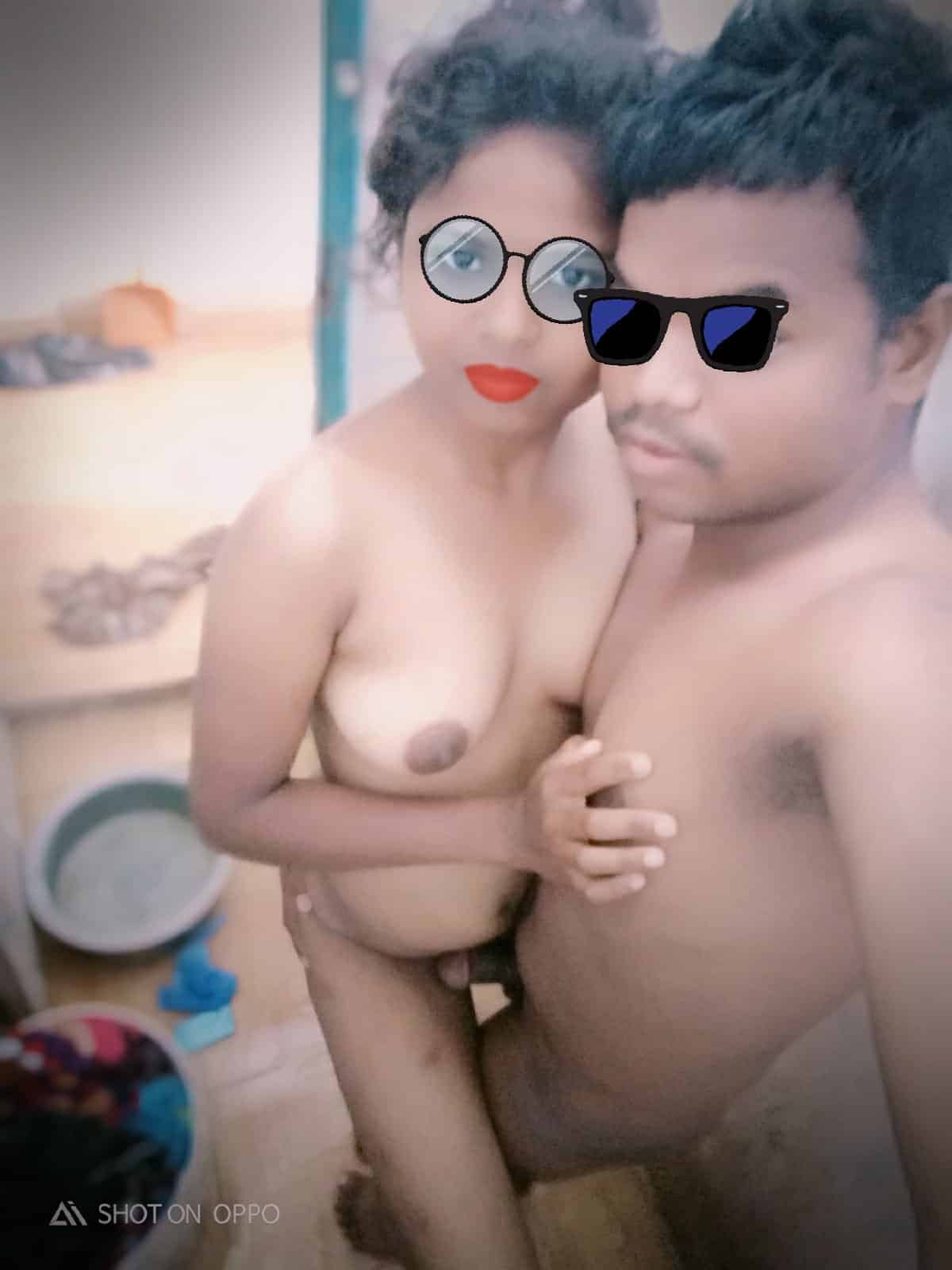 Newly married young lovely couple nude pics 3