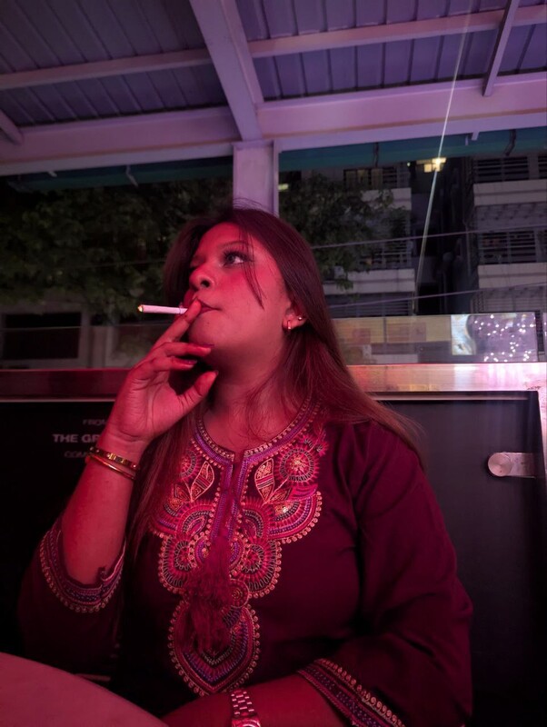 Punjabi Instagram girl smoking and nude clicks 2