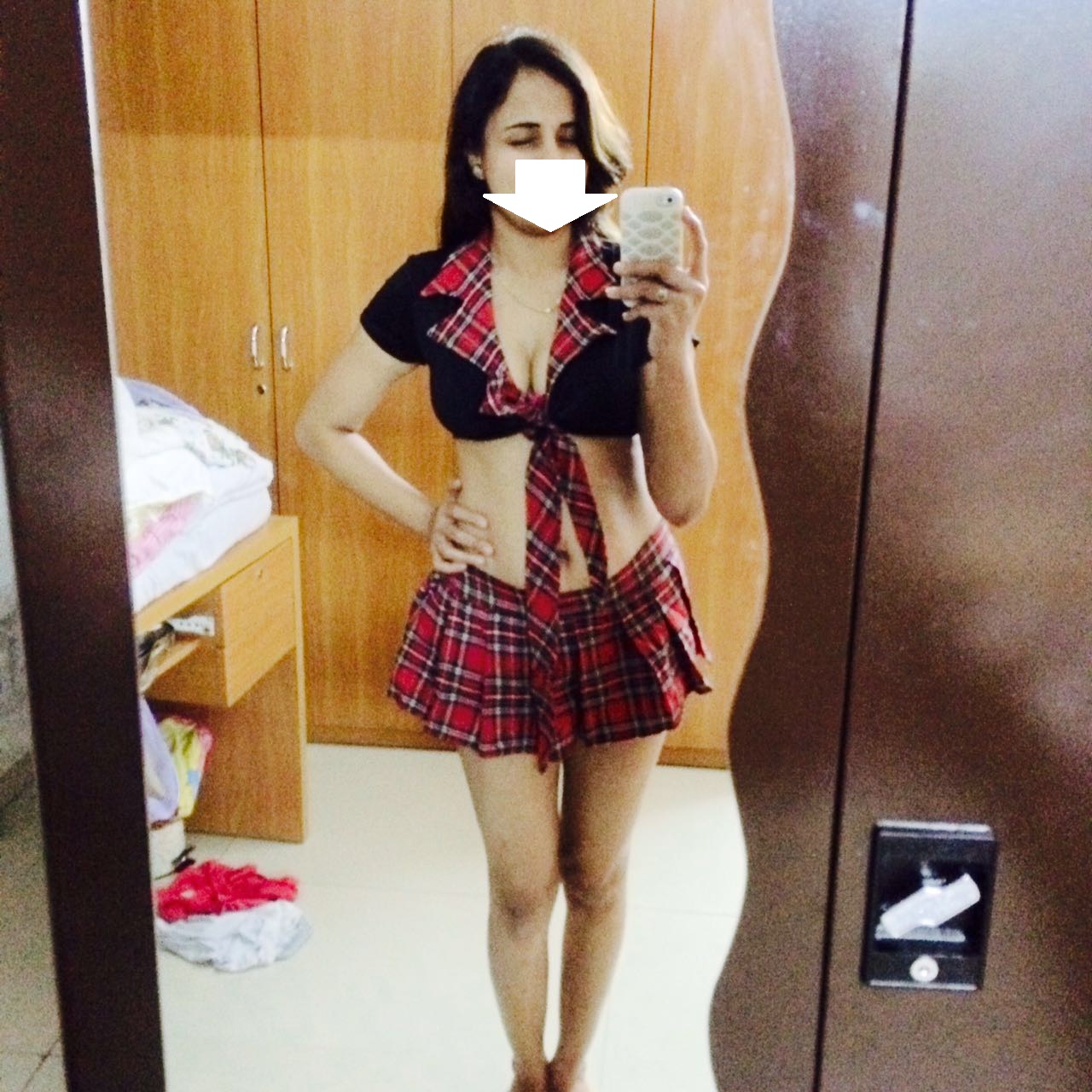Sexy Hot wife seducing her husband with her naughty selfies 4