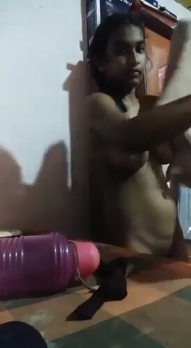 Teen Indian girl stripping and showing boobs 1